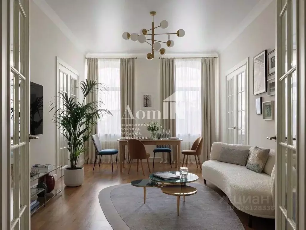 2-к кв. Санкт-Петербург ул. Чайковского, 63 (70.0 м) - Фото 2