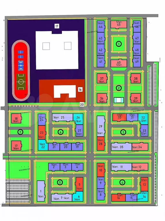 1-к. квартира, 51 м, 7/8 эт. - Фото 0