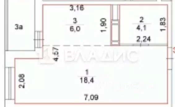 Студия Москва ул. Яворки, 1к6 (28.5 м) - Фото 2