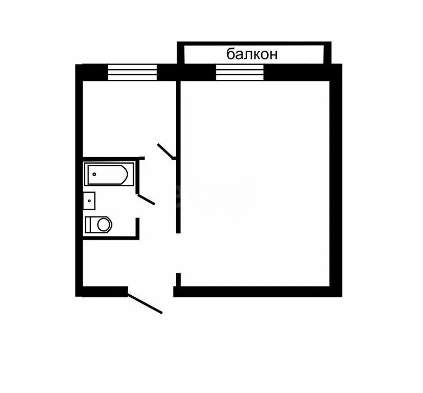 1-комнатная квартира: Сатка, улица 50 лет ВЛКСМ, 21 (32 м) - Фото 1