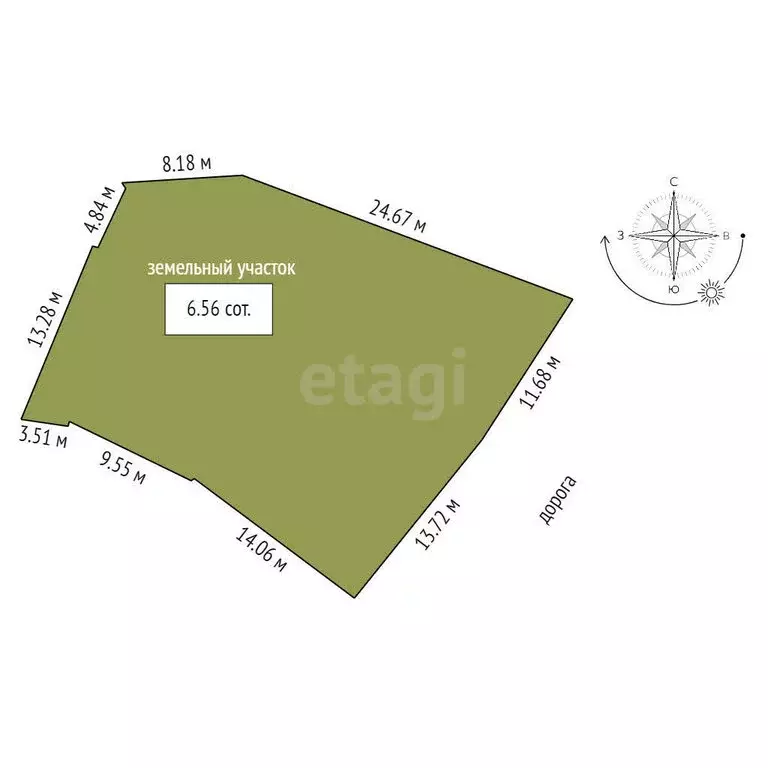 Участок в Севастополь, садовое товарищество Маяк-1 (6.56 м) - Фото 1
