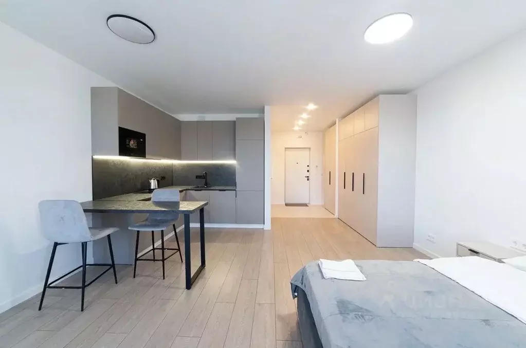 Студия Санкт-Петербург ул. Шкапина, 15 (36.5 м) - Фото 1