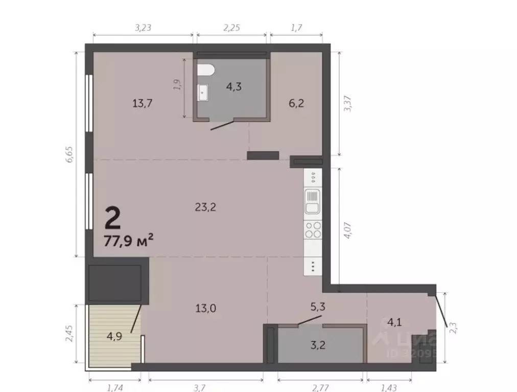 Офис в Свердловская область, Екатеринбург ул. Народной Воли, 52 (80 м) - Фото 2