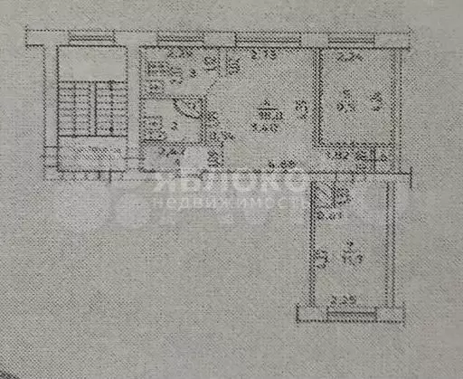 3-к. квартира, 50,6 м, 1/5 эт. - Фото 0
