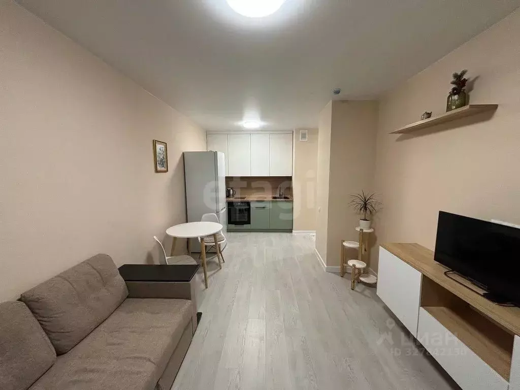 Студия Тюменская область, Тюмень ул. Тимофея Чаркова, 87 (27.0 м) - Фото 2