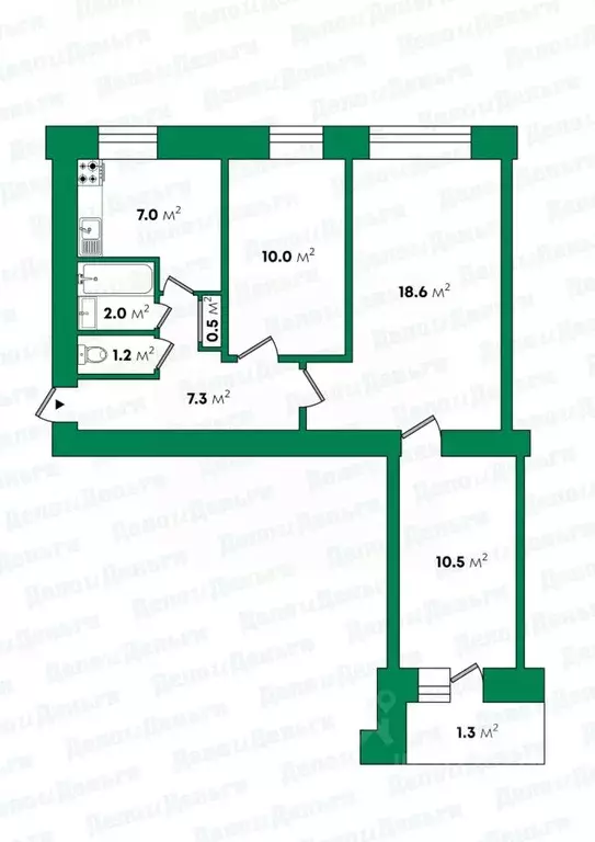 3-к кв. Кировская область, Киров ул. Некрасова, 40 (57.1 м) - Фото 2
