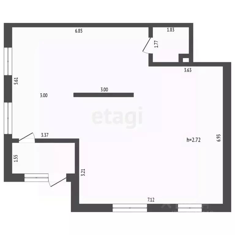 Помещение свободного назначения в Тюменская область, Тюмень ул. 50 лет ... - Фото 2