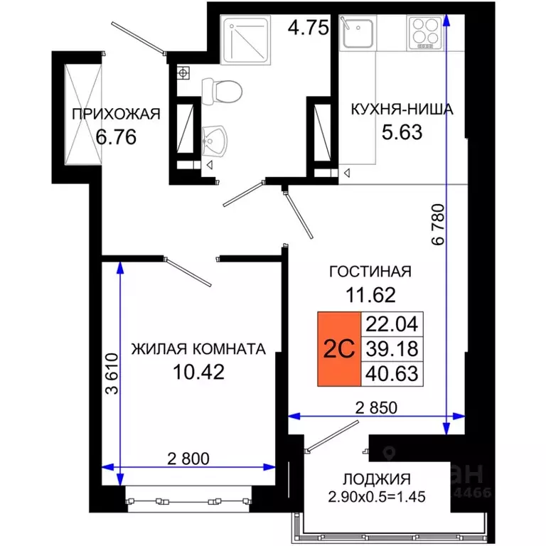 1-к кв. Ростовская область, Ростов-на-Дону Элеваторный пер., 6/2А ... - Фото 0