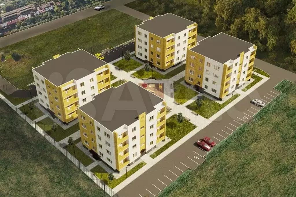 1-к. квартира, 37,1 м, 3/4 эт. - Фото 1