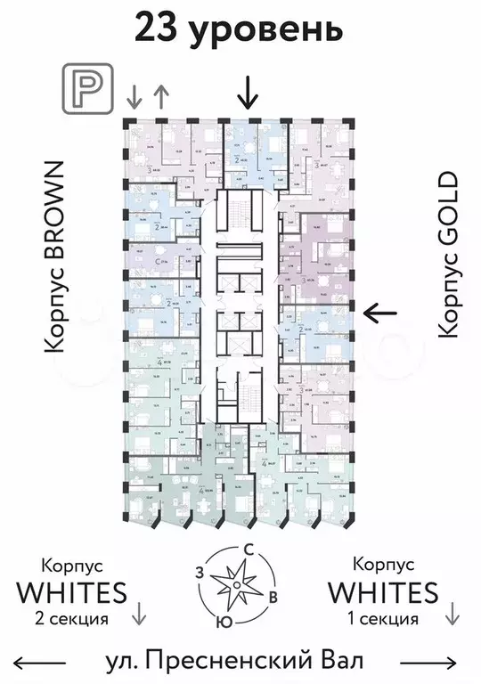 4-к. квартира, 84,1 м, 23/33 эт. - Фото 1