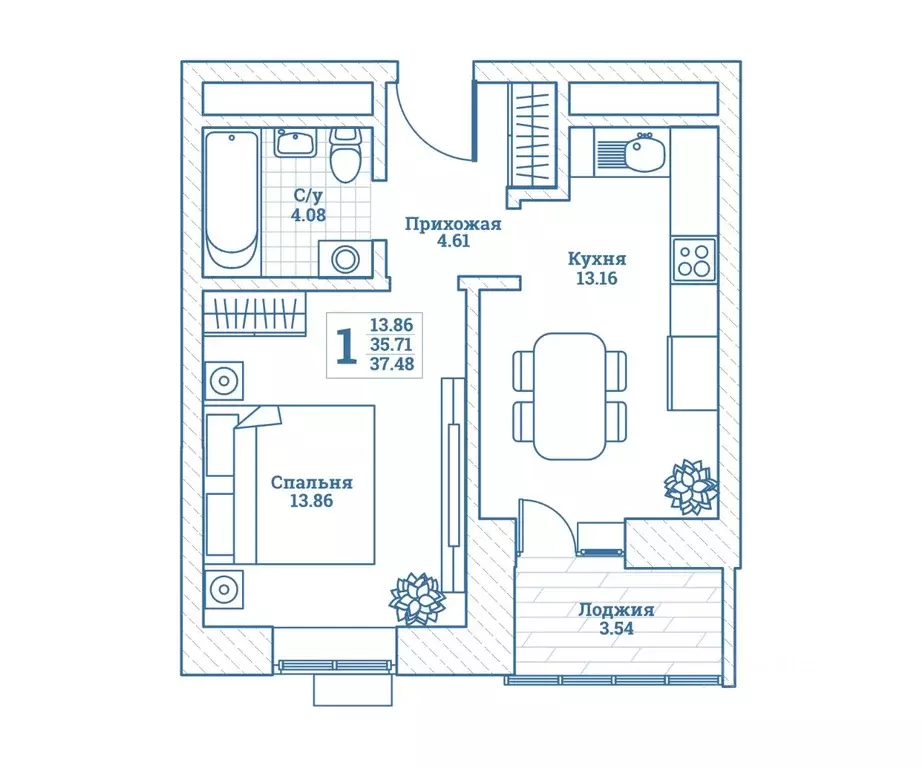 1-к кв. Московская область, Щелково городской округ, Монино пгт ул. ... - Фото 1
