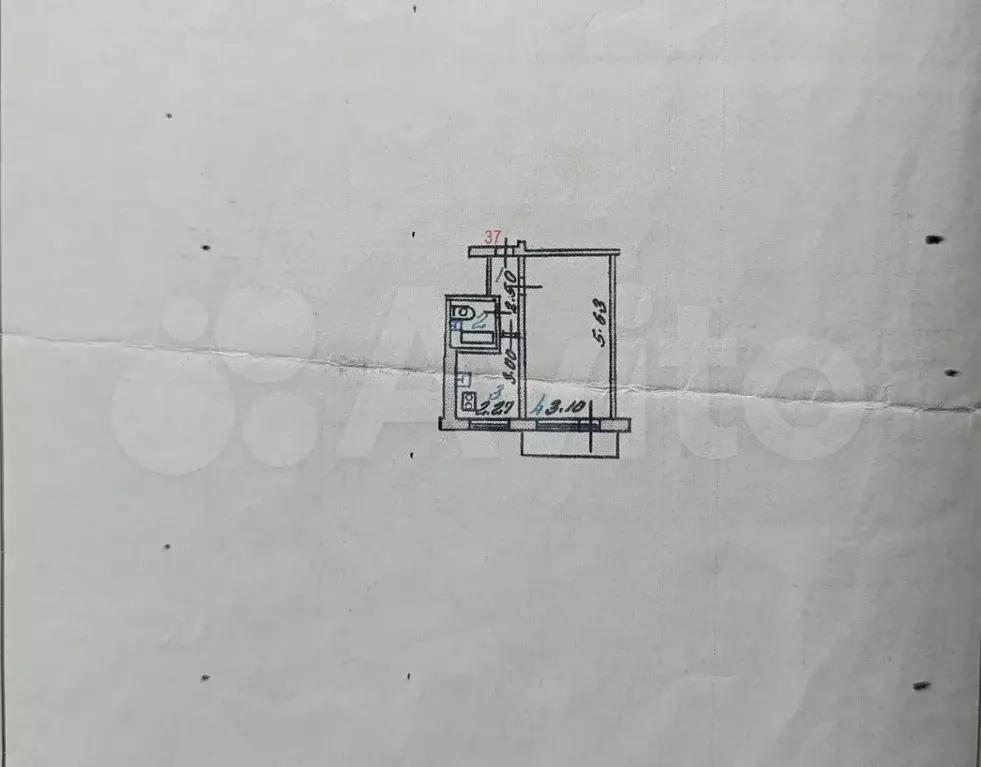 1-к. квартира, 29,3 м, 5/5 эт. - Фото 0