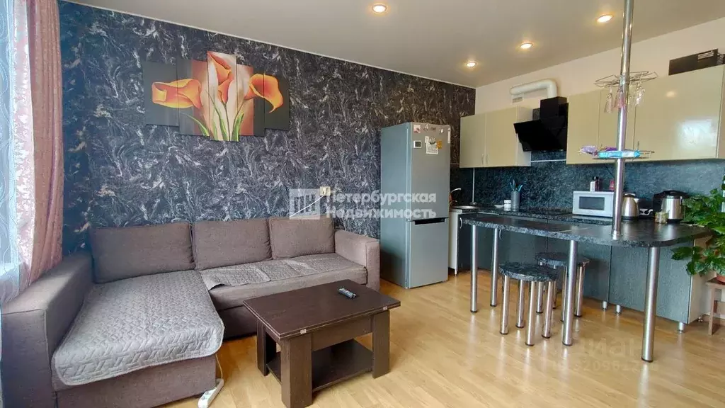 Студия Ленинградская область, Всеволожск ул. Шевченко, 18К3 (30.0 м) - Фото 1