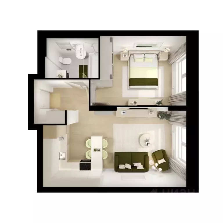 1-к кв. Ярославская область, Ярославль Волга Парк жилой комплекс, 2В ... - Фото 2