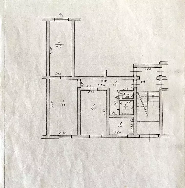 3-к кв. Башкортостан, с. Бижбуляк ул. Центральная, 12 (60.0 м) - Фото 2