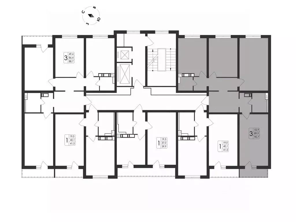 3-к кв. Воронежская область, Воронеж Первое Мая мкр, Май жилой ... - Фото 2