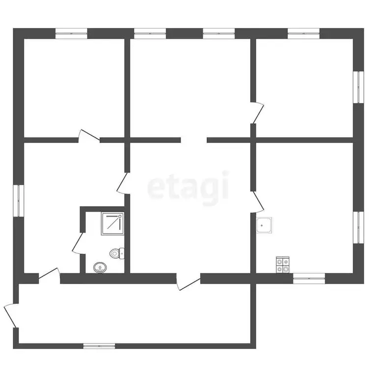 Дом в Тюменский район, село Кулига, Транспортная улица (51.8 м) - Фото 0