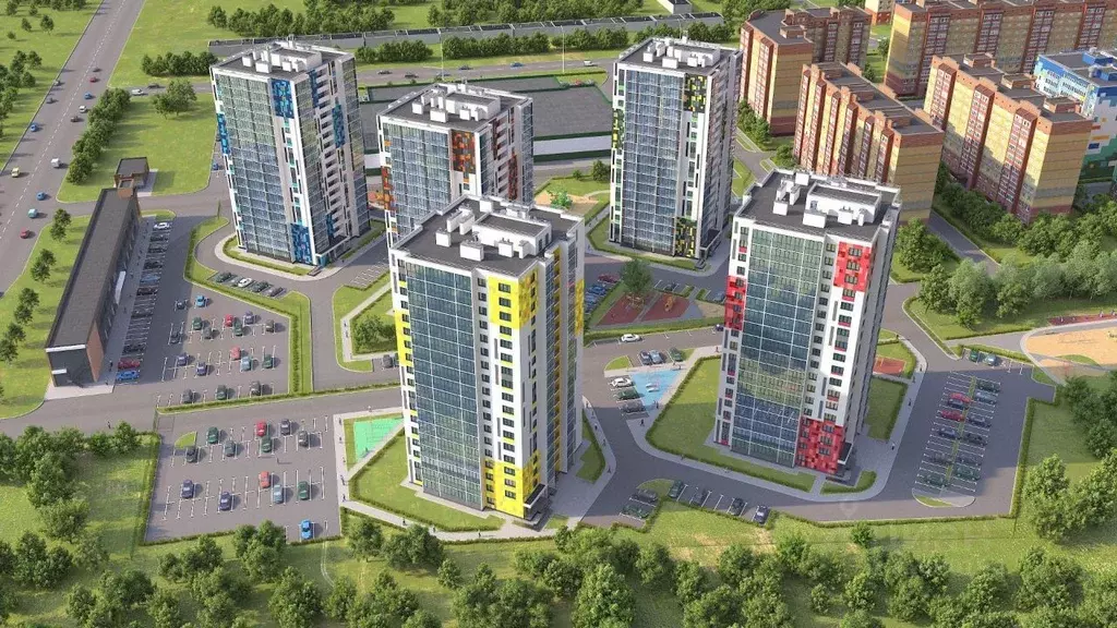 2-к кв. Татарстан, Зеленодольск просп. Строителей, 6 (62.1 м) - Фото 1