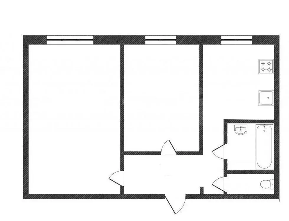 2-к кв. Челябинская область, Чебаркуль ул. Ленина, 38 (54.0 м) - Фото 2