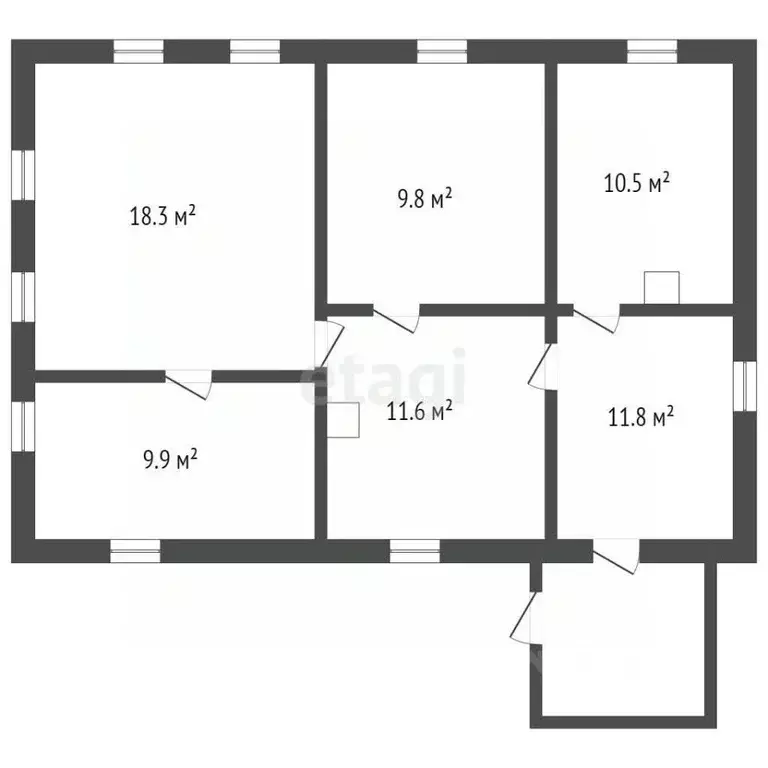 Дом в Кемеровская область, Юрга Колхозная ул., 81 (72 м) - Фото 2