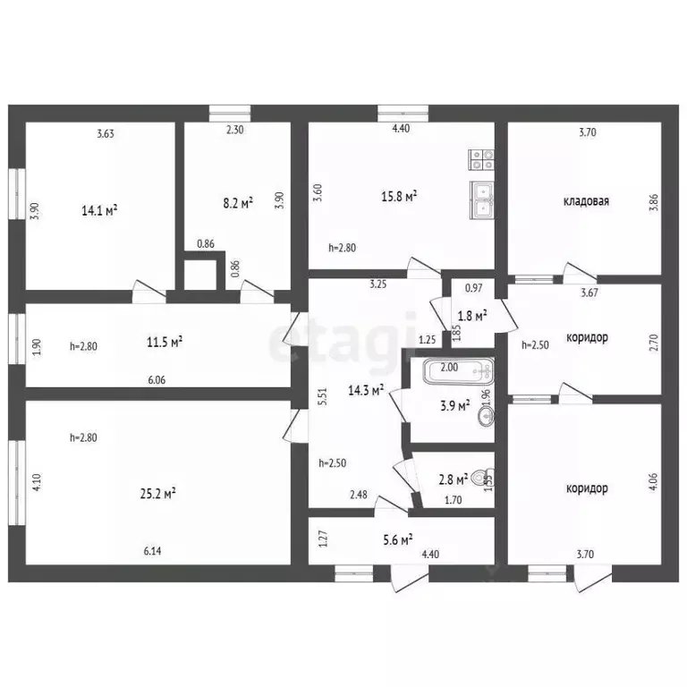 Дом в Орловская область, Кромы пгт ул. 30 лет Победы, 32 (103 м) - Фото 2