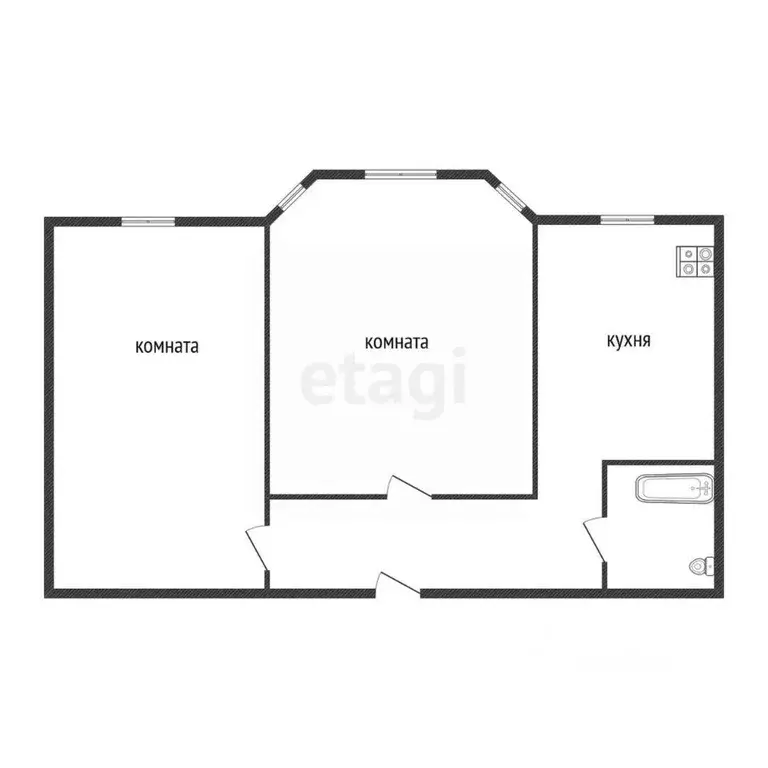 2-к кв. Свердловская область, Нижний Тагил ул. Ильича, 31 (52.0 м) - Фото 2