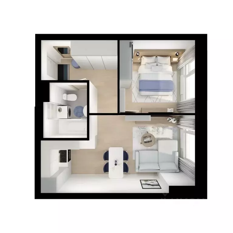 1-к кв. Московская область, Котельники Парковый мкр, Белая Дача Парк ... - Фото 2