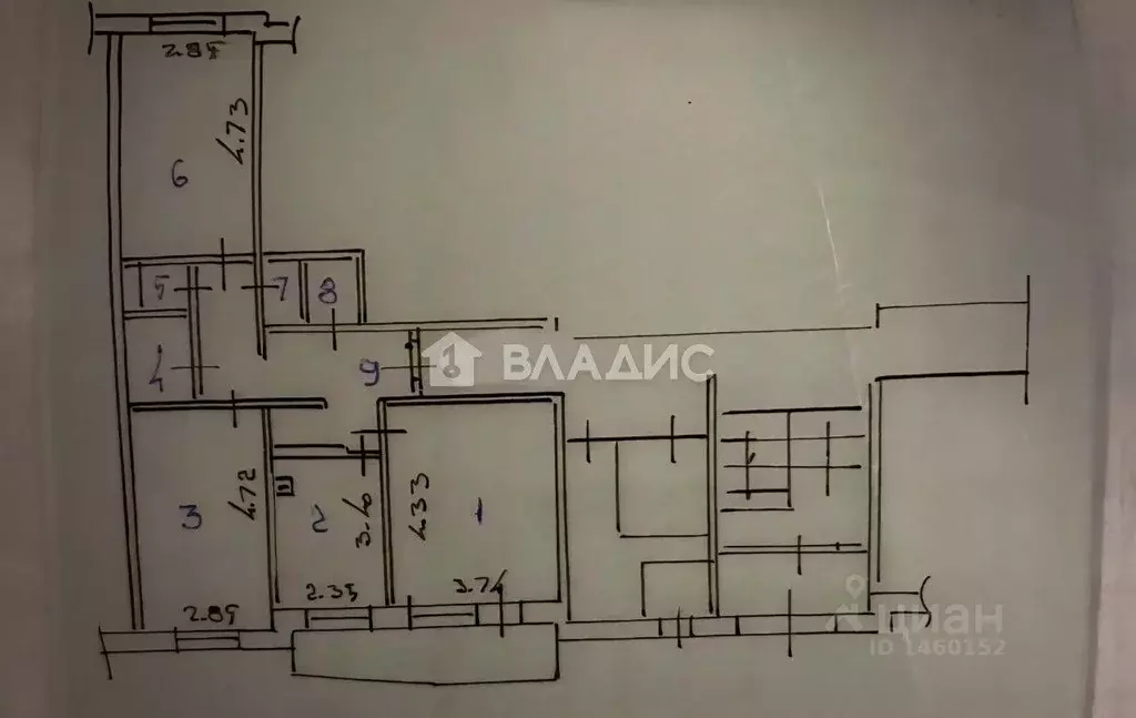 3-к кв. Бурятия, Улан-Удэ 102-й мкр, ул. Ринчино, 21 (68.0 м) - Фото 1