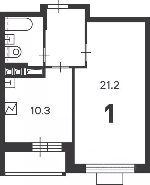 1-к кв. Москва проезд Шокальского, 28Ак1 (39.0 м) - Фото 1