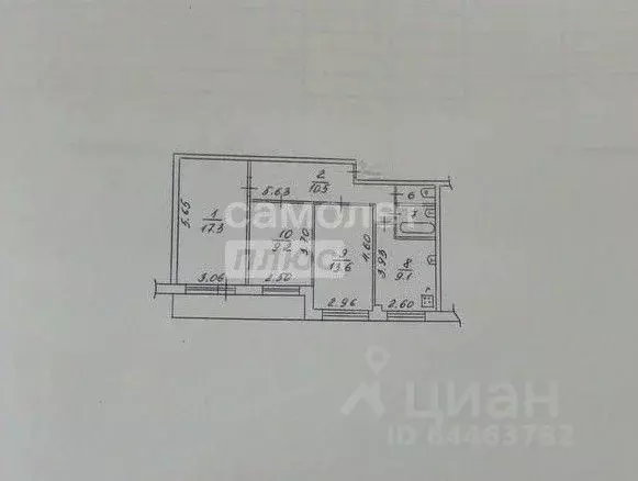3-к кв. Вологодская область, Вологда Новгородская ул., 1 (63.5 м) - Фото 1