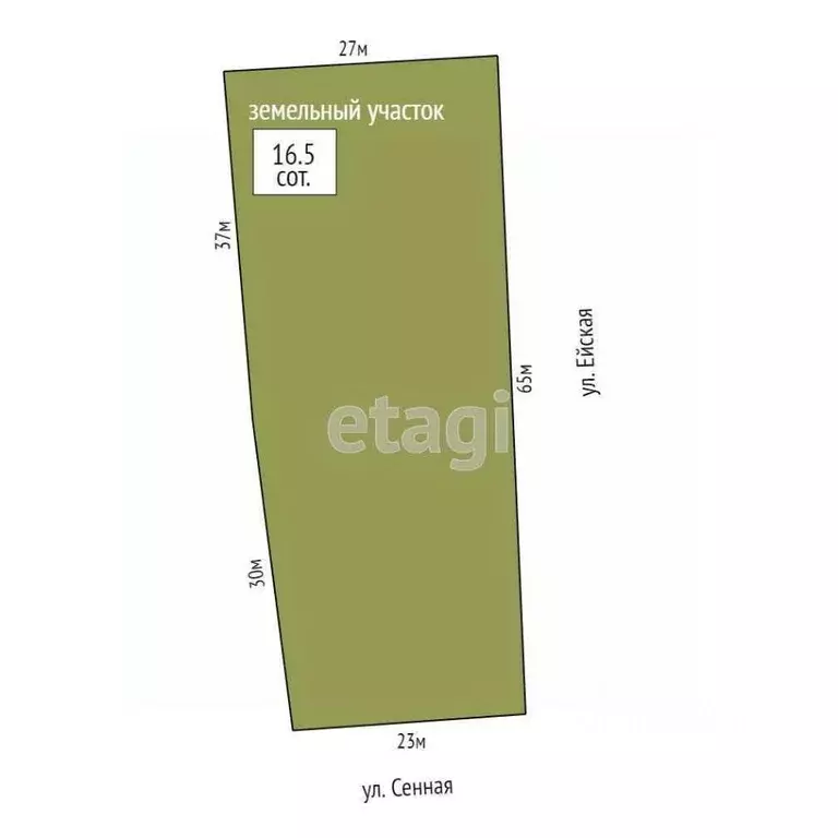 Участок в Краснодарский край, Ейский район, Ясенская ст-ца Сенная ул. ... - Фото 2