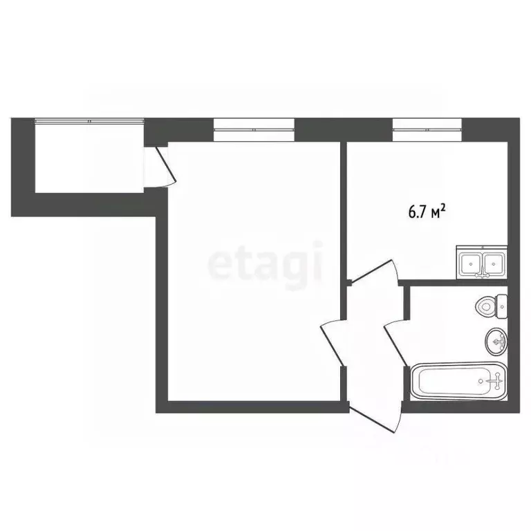 1-к кв. Владимирская область, Муром ул. Льва Толстого, 96 (32.8 м) - Фото 2