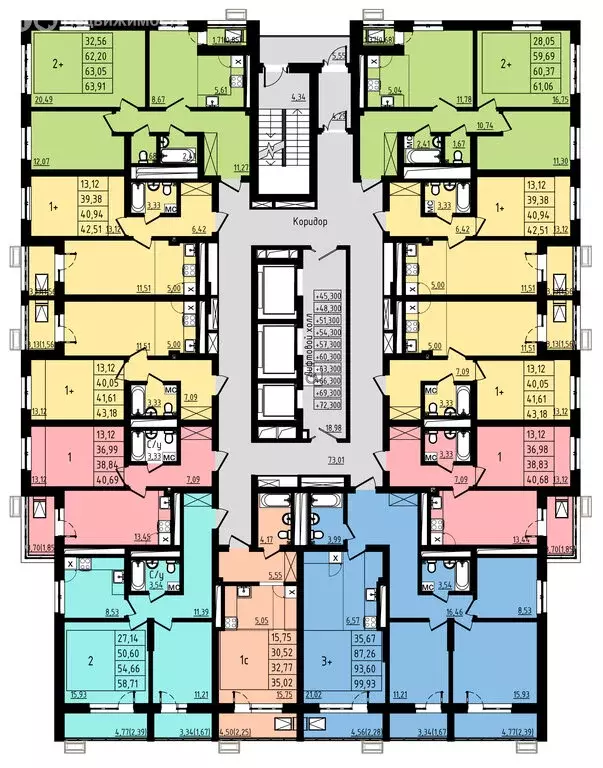 3-комнатная квартира: Уфа, улица Майора Доставалова, 7 (93.5 м) - Фото 2