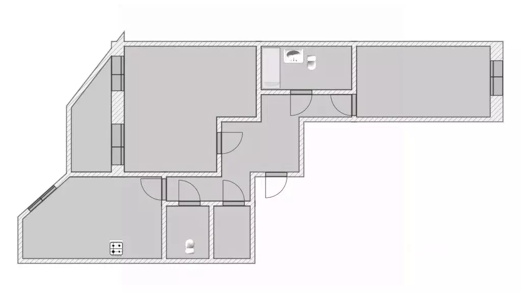 2-к кв. Санкт-Петербург ул. Ворошилова, 29к2 (74.9 м) - Фото 2