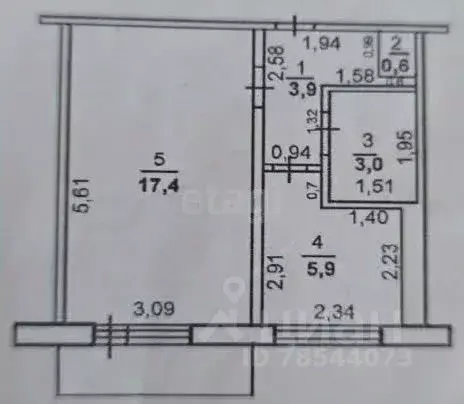1-к кв. Оренбургская область, Оренбург ул. Конституции СССР, 21/3 ... - Фото 2