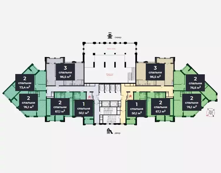 2-к кв. Свердловская область, Екатеринбург Южный жилрайон, Квартал ... - Фото 2