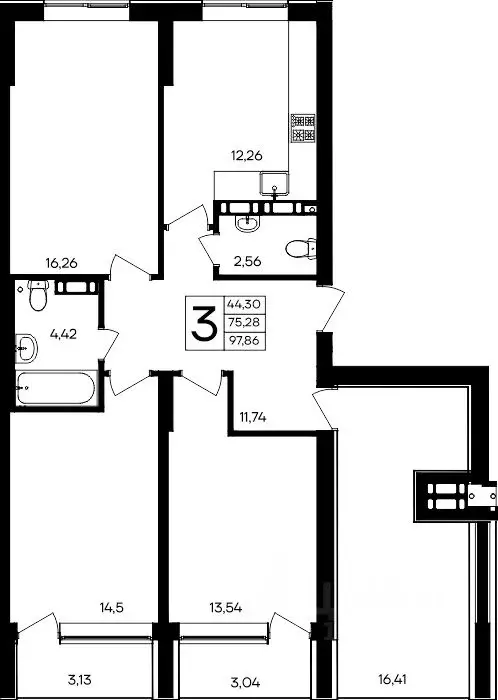 3-к кв. Севастополь Балаклавский муниципальный округ, Семисчастье ... - Фото 1