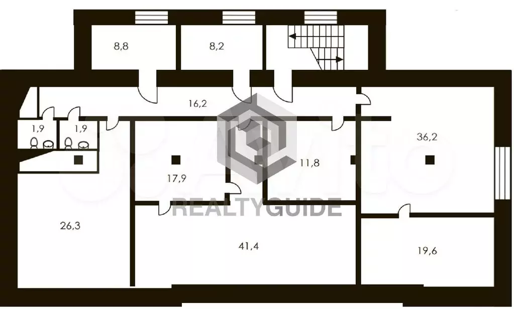 960 м2 Особняк  Озерковская набережная, 12  E - Фото 1