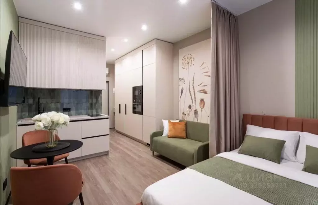 Студия Москва Автомобильный проезд, 4 (23.0 м) - Фото 2