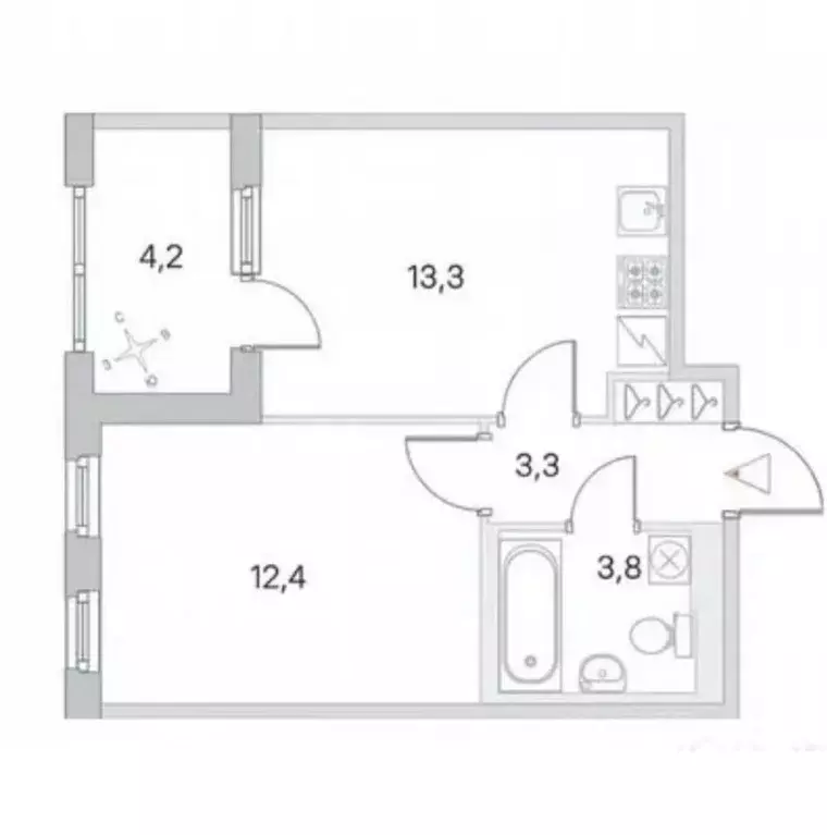 1-к кв. Санкт-Петербург пос. Шушары, ул. Нины Петровой, 10к1 (35.0 м) - Фото 2