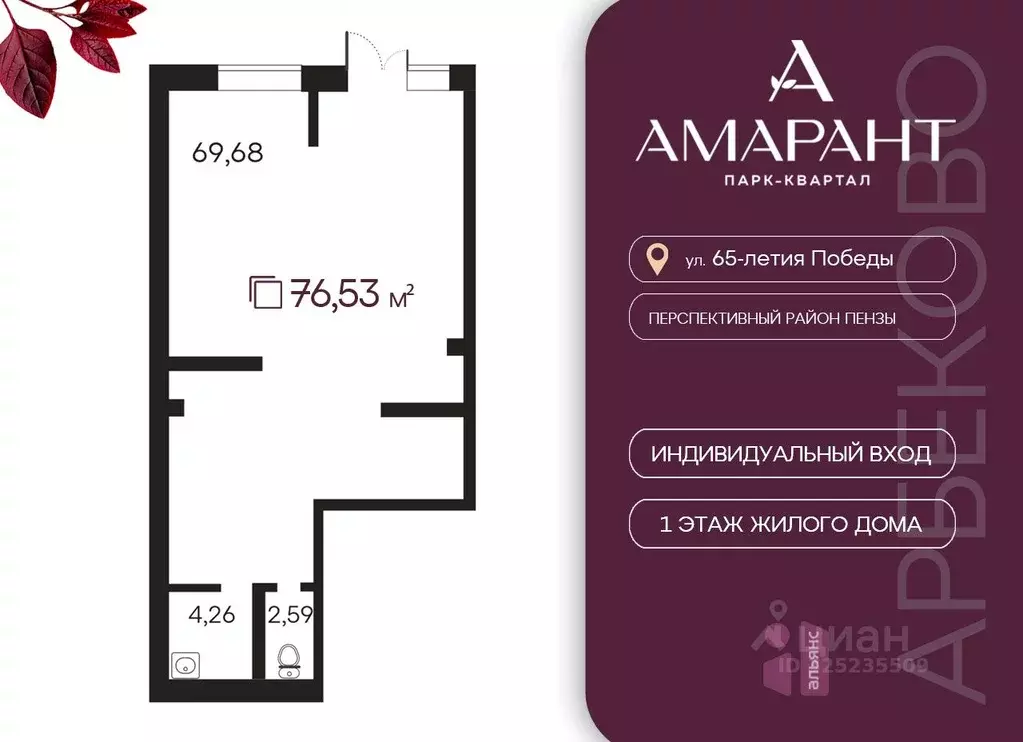 Торговая площадь в Пензенская область, Пенза Арбеково жилрайон, ... - Фото 1