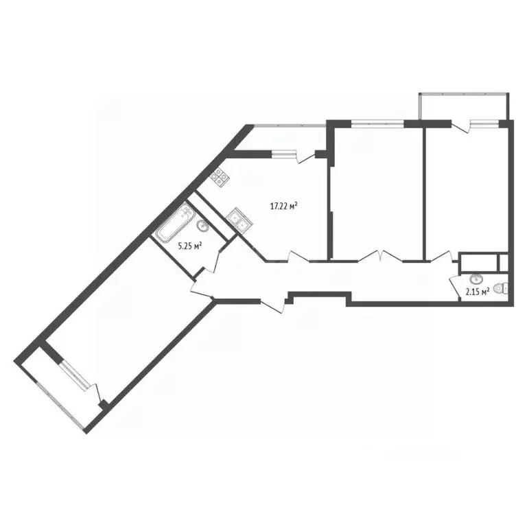 3-к кв. Крым, Симферополь ул. Набережная имени 60-летия СССР (106.4 м) - Фото 2