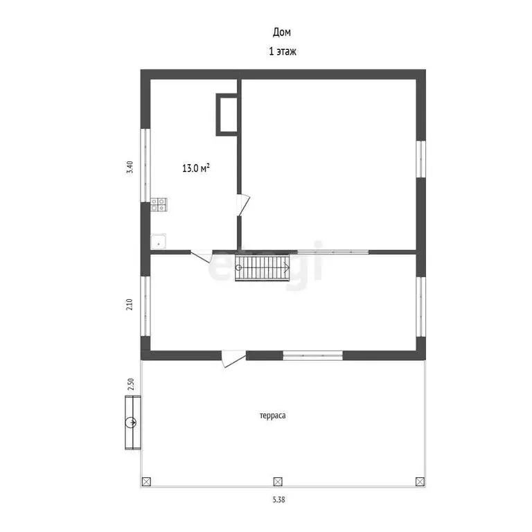 Дом в Тюмень, СНТ Строитель, улица Роз (60 м) - Фото 1