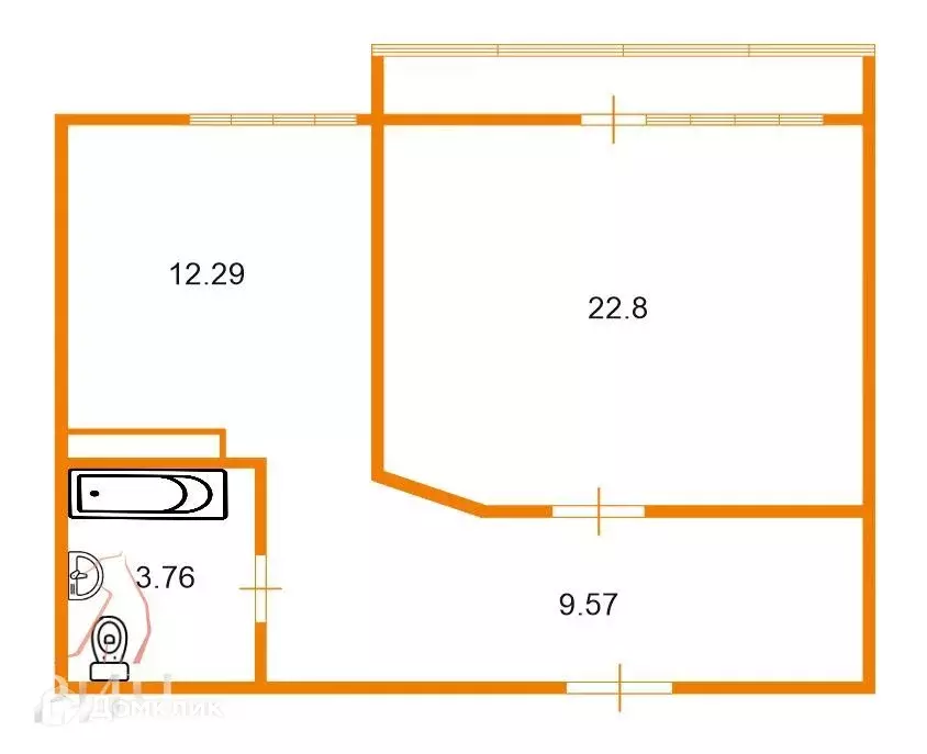Продаётся 1-к квартира, 50 м - Фото 1