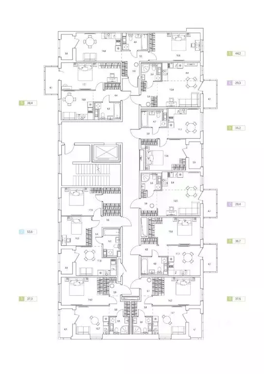 Квартира, 1 комната, 37.5 м - Фото 1