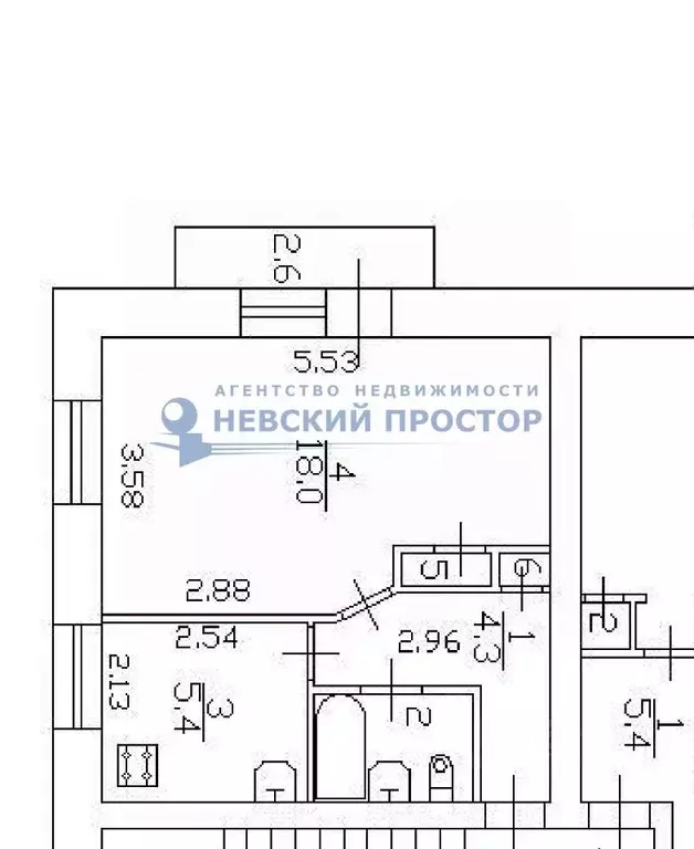 1-к кв. Санкт-Петербург, Санкт-Петербург, Петергоф Блан-Менильская ... - Фото 1