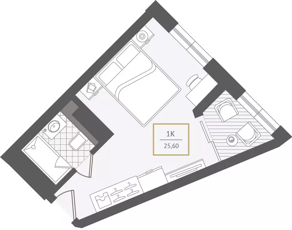 1-комнатная квартира: Адлер, улица Ленина, 280А (26.2 м) - Фото 1