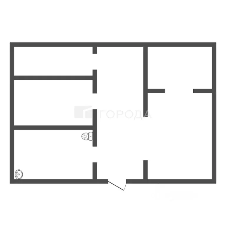 3-к кв. Алтайский край, Камень-на-Оби Красноармейская ул., 80 (61.6 м) - Фото 1