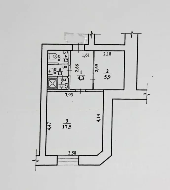 1-к кв. Забайкальский край, Чита ул. Карла Маркса, 10 (31.2 м) - Фото 1