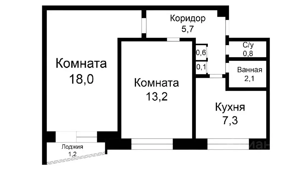 2-к кв. Москва ул. Павла Корчагина, 11 (48.0 м) - Фото 1